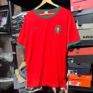 Nike Red and Green Men's Jersey
